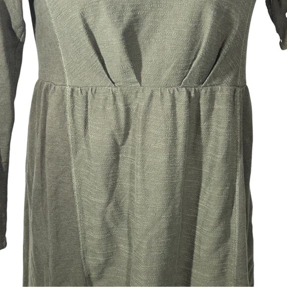 Anthropologie Saturday Sunday Olive Green Cowl Neck Babydoll Dress – Medium - Picture 5 of 13